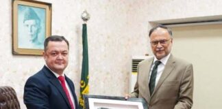 Ambassador Uzbekistan Minister Planning Pakistan Discuss Expansion of Cooperation including Implementation of Trans Afghan Railway