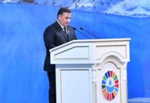 Turkmenistan’s representative highlights international initiatives in the fields of water and ecology at Dushanbe conference