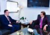 Pakistani Railway Minister to Visit Uzbekistan ! Discusses with Ambassador Advancing the Work on Trans Afghan Train Project