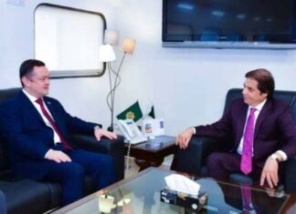 Pakistani Railway Minister to Visit Uzbekistan ! Discusses with Ambassador Advancing the Work on Trans Afghan Train Project
