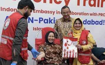 Blood Donation at the Indonesian Embassy Involves More Youth