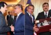 Chairman Senate of Pakistan and Interior Minister Discuss Enhancing Cooperation in Trade, Investments, Education, Defense