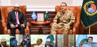 Somalian Minister Defense Calls on CDS Field Marshal , Air , Naval Chiefs of Pakistan | Sides Discuss Deepening Military Cooperation