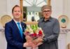 American Finally Arrived in Kashmir | From Indian Side | Ambassador Meets CM | Says ” Kashmir Important Part of India” | Pakistan strongly Protests | Summons US CdA