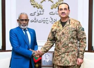 Speaker of Maldives Majlis Meets Chief of Defence Forces of Pakistan