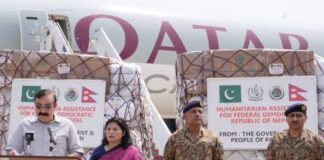 Pakistan Dispatches 100 Tons of Humanitarian Assistance to Nepal