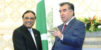 President Zardari felicitates Tajikistan on 35th Independence Anniversary