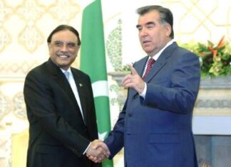 President Zardari felicitates Tajikistan on 35th Independence Anniversary