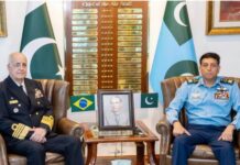 Pakistan Brazil discuss Air Force Engagements, Defense Cooperation , Explore Avenues of Collaboration