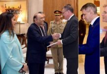 President of Pakistan Receives Credentials from Ambassadors of Norway, Azerbaijan and Switzerland