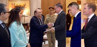 President of Pakistan Receives Credentials from Ambassadors of Norway, Azerbaijan and Switzerland